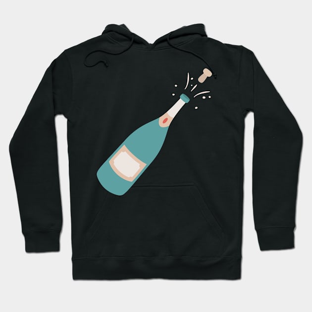 Champagne bottle Hoodie by MyBeautifulFiles